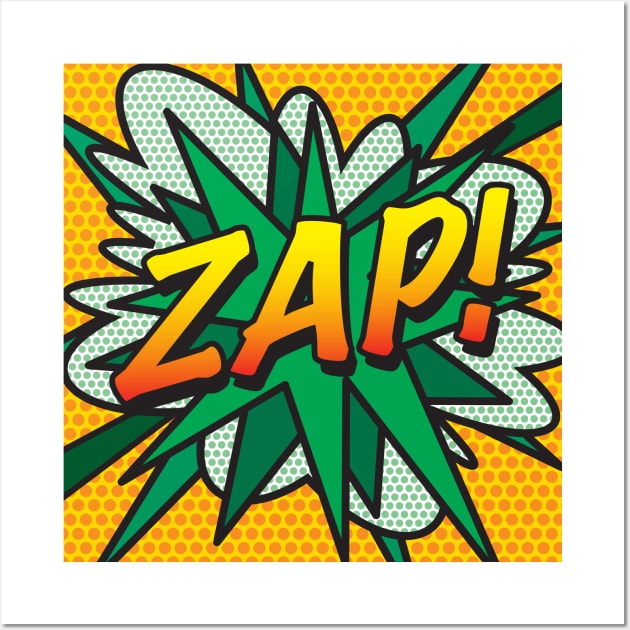 Comic Book Pop Art ZAP Wall Art by Thisisnotme